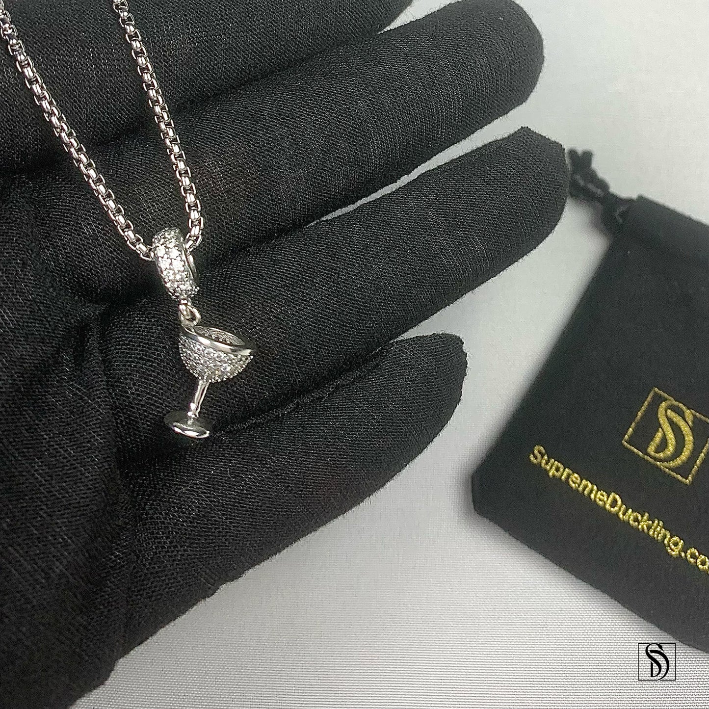 Iced Holy Grail Pendant Necklace