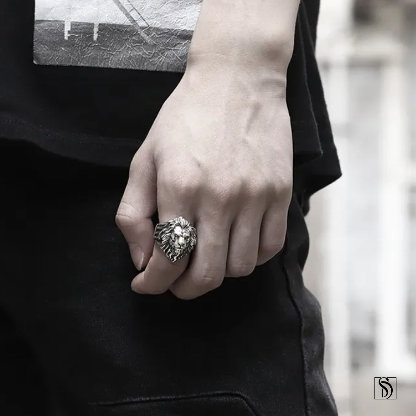 Majestic Lion Adjustable Ring