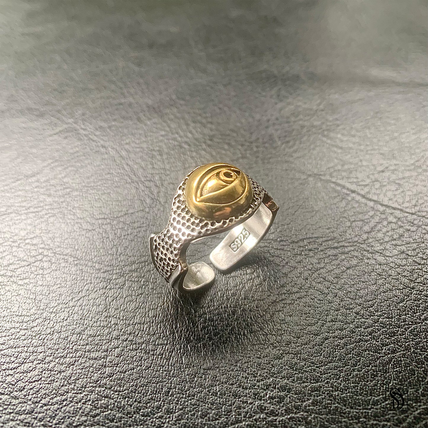 Vintage All Seeing Eye Adjustable Ring