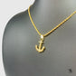 Gold Anchor Pendant Necklace