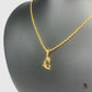 18K Gold Dolphins Pendant Necklace