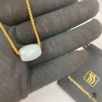 Natural White Jade Pendant Amulet