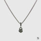 Scream Mask Gemstones Pendant Necklace