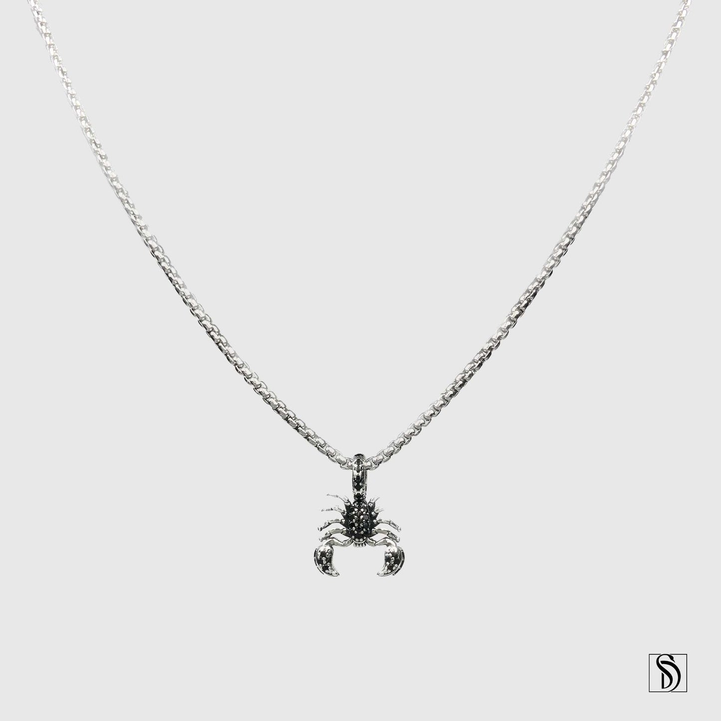 Scorpion Gemstone Pendant Necklace