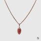Red Philosopher's Stone Rose Gold Pendant Necklace