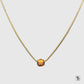 Gold Honeycomb Charm Necklace