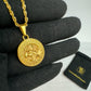 Gold Zeus Pendant Necklace