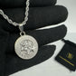 Silver Zeus Pendant Necklace