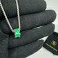 Green Heart Lucky Charm Necklace