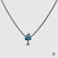 Blue Genie Of The Lamp Aladdin Charm Necklace