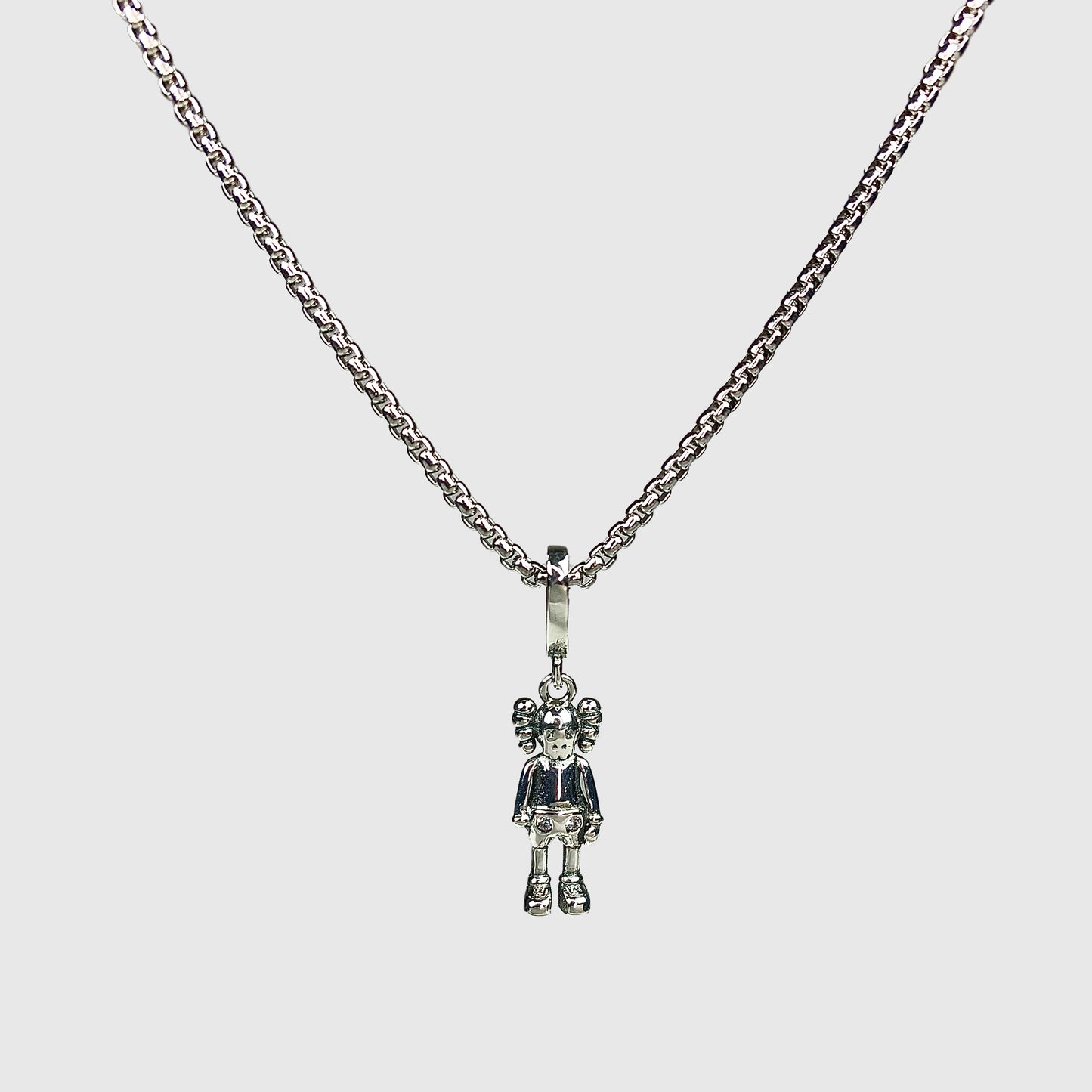 Kaws Inspired Companion Figure Pendant Necklace