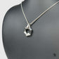 Silver Geometric Hexagon Pendant Necklace