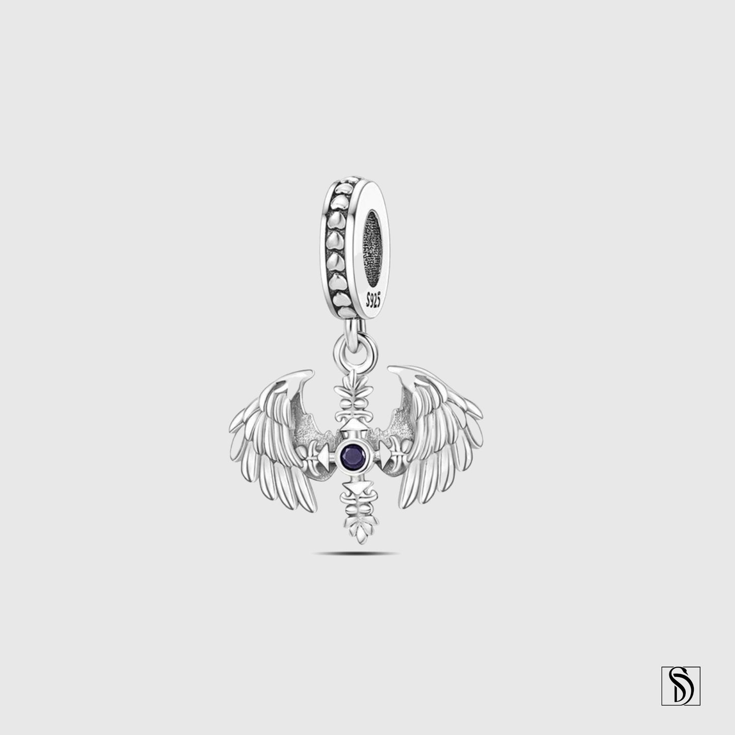 Double Angel Wings Pendant Necklace