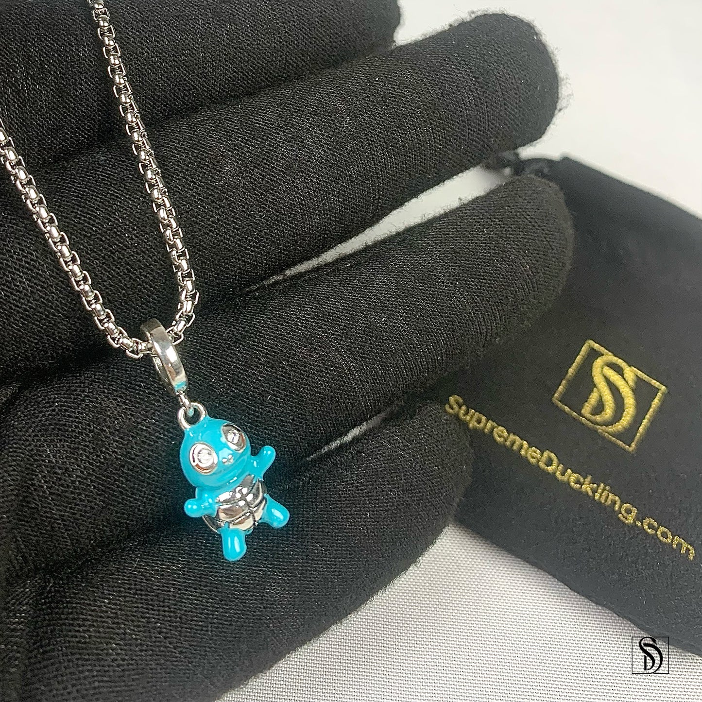 Squirtle Water Type Pokemon Charm Necklace