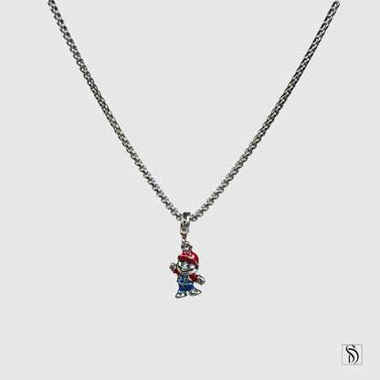 Realistic Super Mario Pendant Necklace