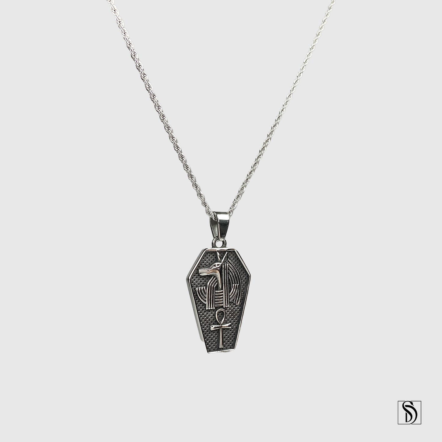 Anubis Egyptian Ankh Pendant Necklace