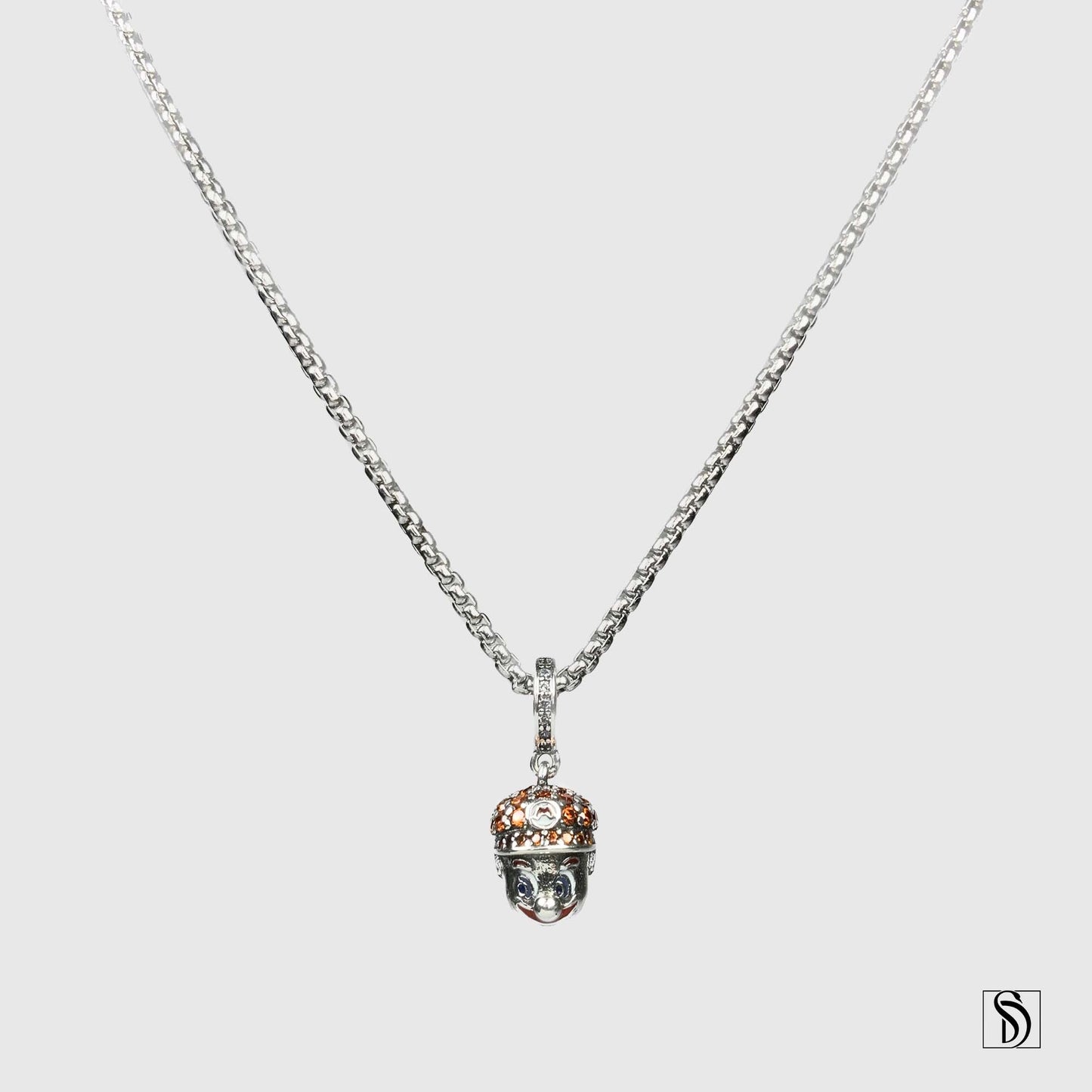 Super Mario Gemstone Pendant Necklace