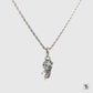 Silver Spiderman Gemstone Pendant Necklace