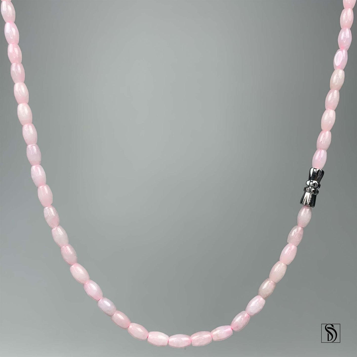 Natural Pink Ice Jade Necklace