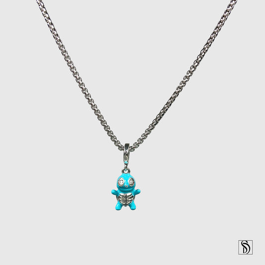 Squirtle Water Type Pokemon Charm Necklace