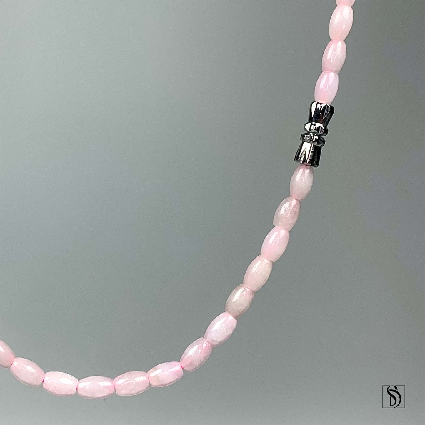 Natural Pink Ice Jade Necklace