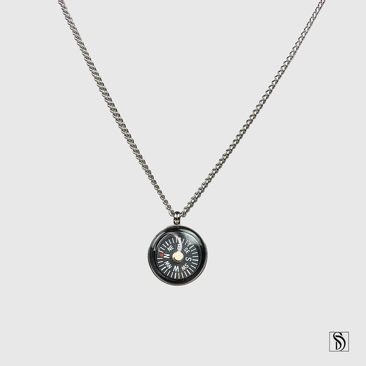 Compass Navigation Pendant Necklace