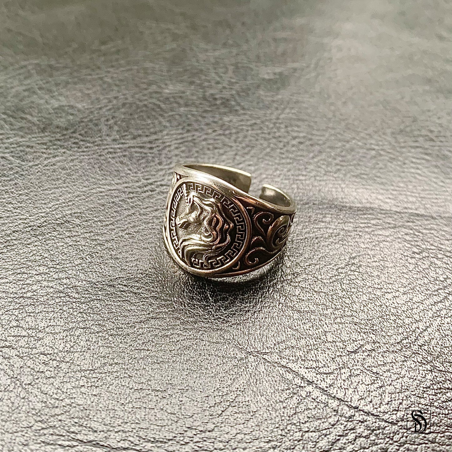 Vintage Unicorn Adjustable Ring