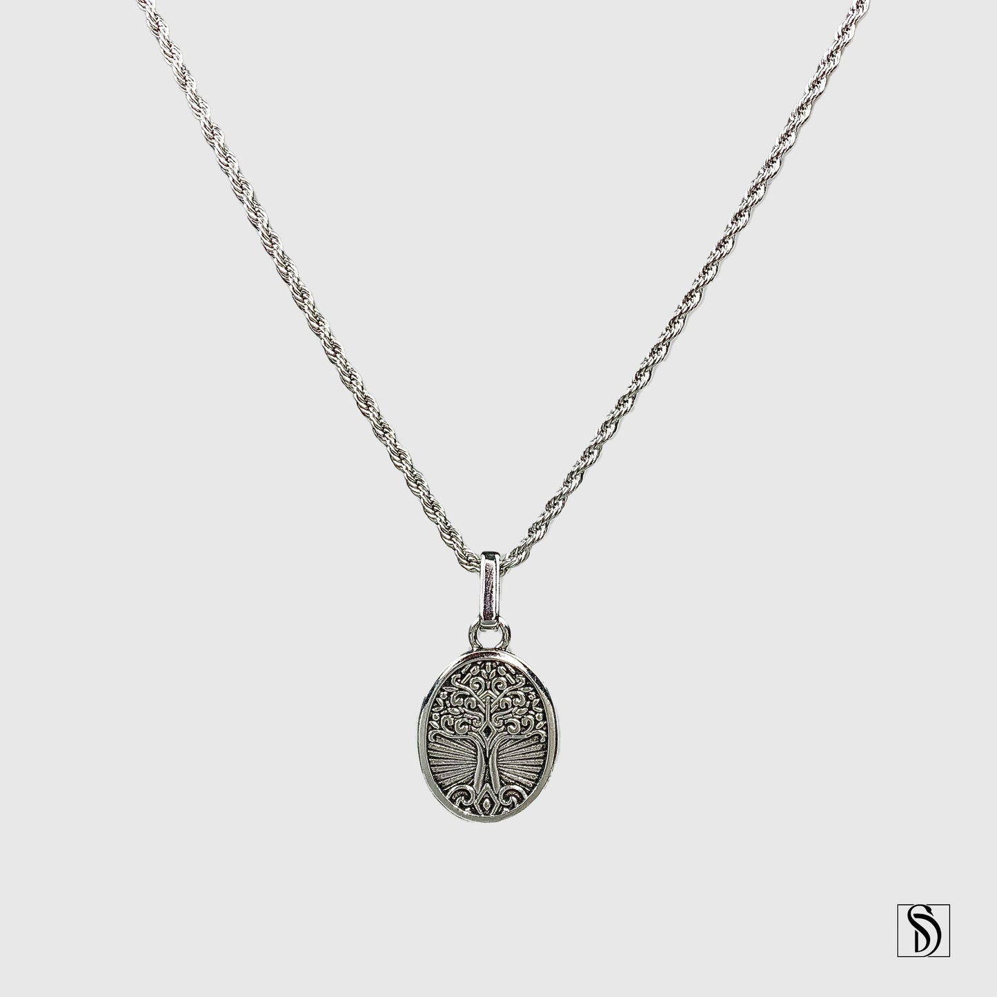 Silver Tree Of The Knowledge Of Good And Evil Necklace