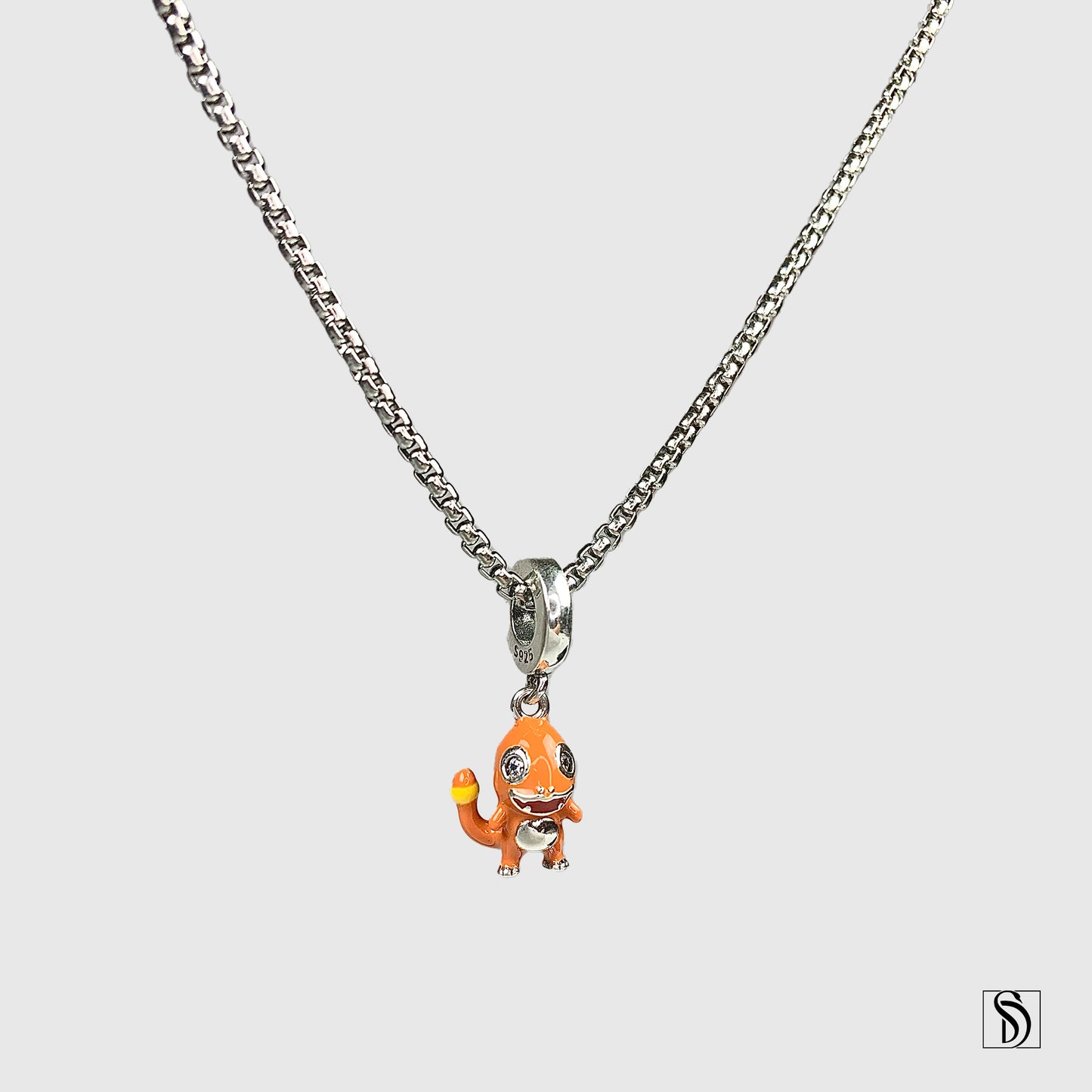 Chamander Fire Type Pokemon Charm Necklace