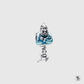 Blue Genie Of The Lamp Aladdin Charm Necklace